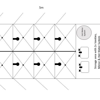 Shower Blocks (6 head)